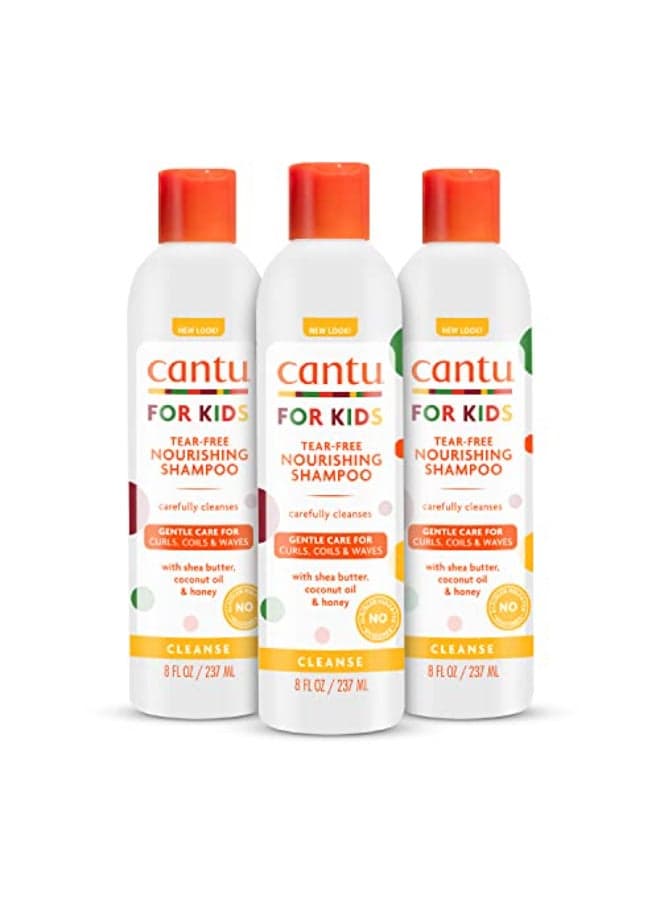 Cantu Care for Kids Tearfree Nourishing Shampoo with Shea Butter 8 fl oz Pack of 3