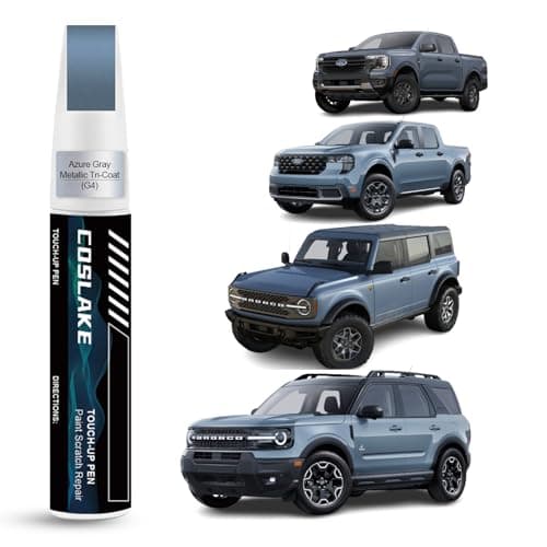 COSLAKE Car Touch Up PaintAzure Gray Metallic TriCoatG4 for Ford Car Paint Scratch Repair Kit Quick Easy Solution to Repair Scratch Remover Pen with 2PCS Disposable Micro Applicators