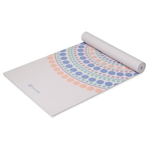 Gaiam Yoga Mat - Premium 6mm Print Extra Thick Non Slip Exercise & Fitness Mat for All Types of Yoga, Pilates & Floor Workouts (68"L x 24"W x 6mm Thick)