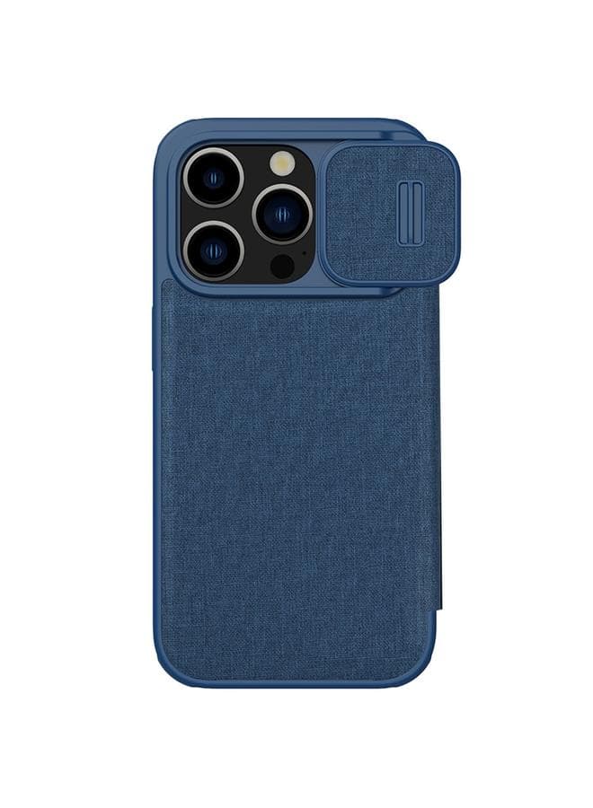 Case For iPhone 15 Pro Max QIN Series Pro Fabric Textured Leather Phone Case