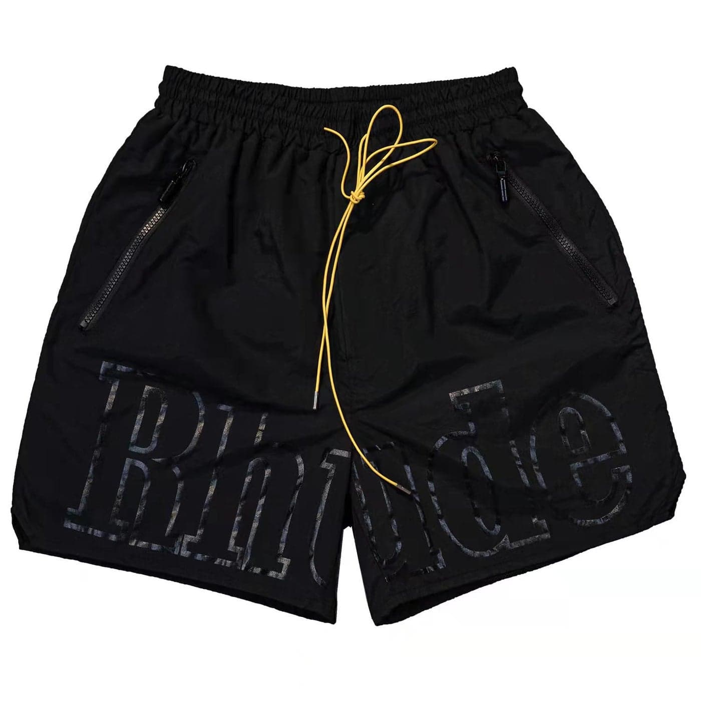 Cross-Border European and American Trendy Brand Rhude Letters 3m Reflective Casual Sports Shorts for Men and Women American High Street Beach Pants