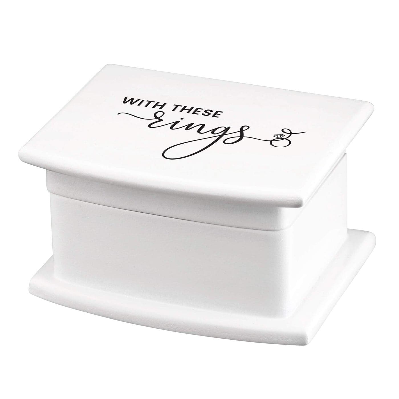 Lillian Rose White Thee Wed Box Ring Pillow Alternative 1 Count Pack of 1