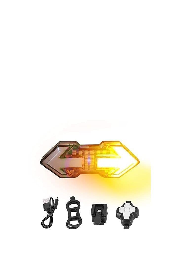 Bike Turn Signals,Bright Tail Light with Signals, 120 Lumens USB Rechargeable LED Rear Light, Wireless Remote Control Blinkers, IPX5 Waterproof Safety for Night