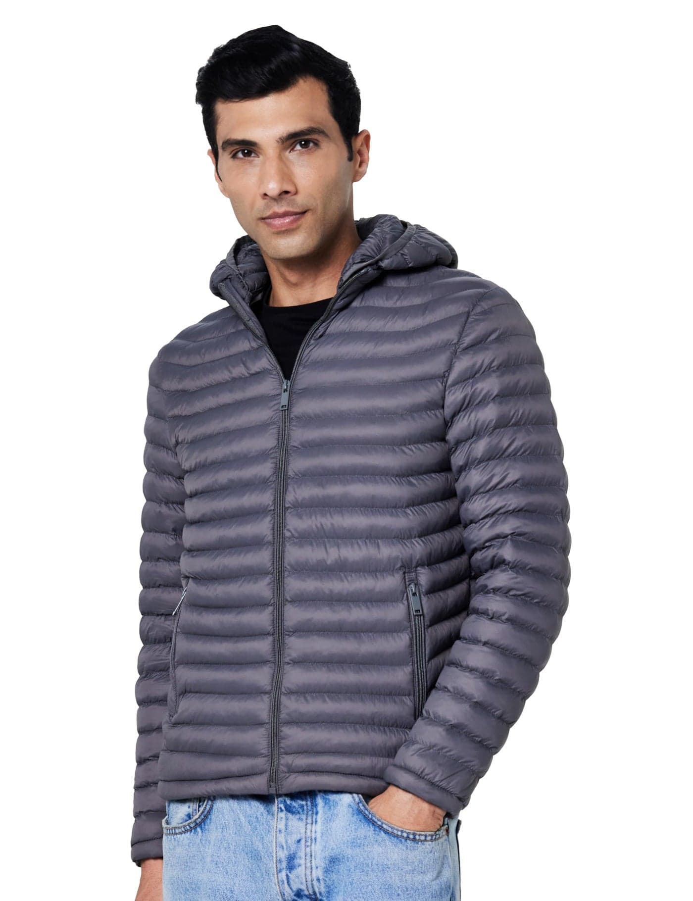 Qube By Fort Collins Puffer Jacket for Men with Hood – Warm, Lightweight & Quilted Winter Jacket for Men