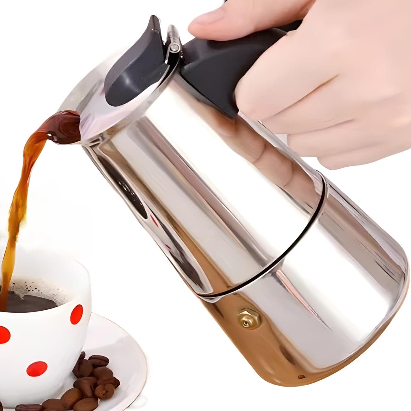 DeeKleen Stainless Steel Moka Pot Espresso MakerStovetop Moka PotPercolator Coffee PotItalian Coffee MakerCuban Caf BrewingGreca Coffee Maker 4 CUP