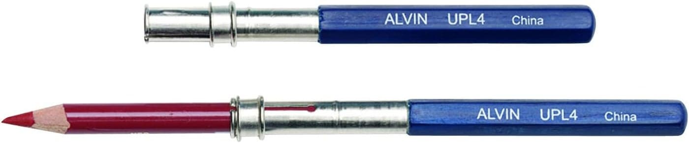 Alvin UPL4 Universal Pencil Lengthener in Blue Enamel Barrel Fits Most Standard Wood Pencils Simply Insert the Pen and Extend its Life with This Musthave Tool Blistercarded