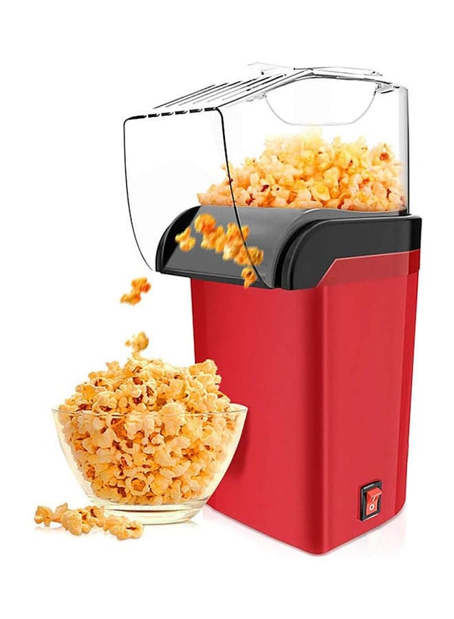 Hot Air Popcorn Machine 1200w, Quick To Complete Healthy Food In 2-3 Minutes 1.8 L 1200 W JYDQ-01H Red