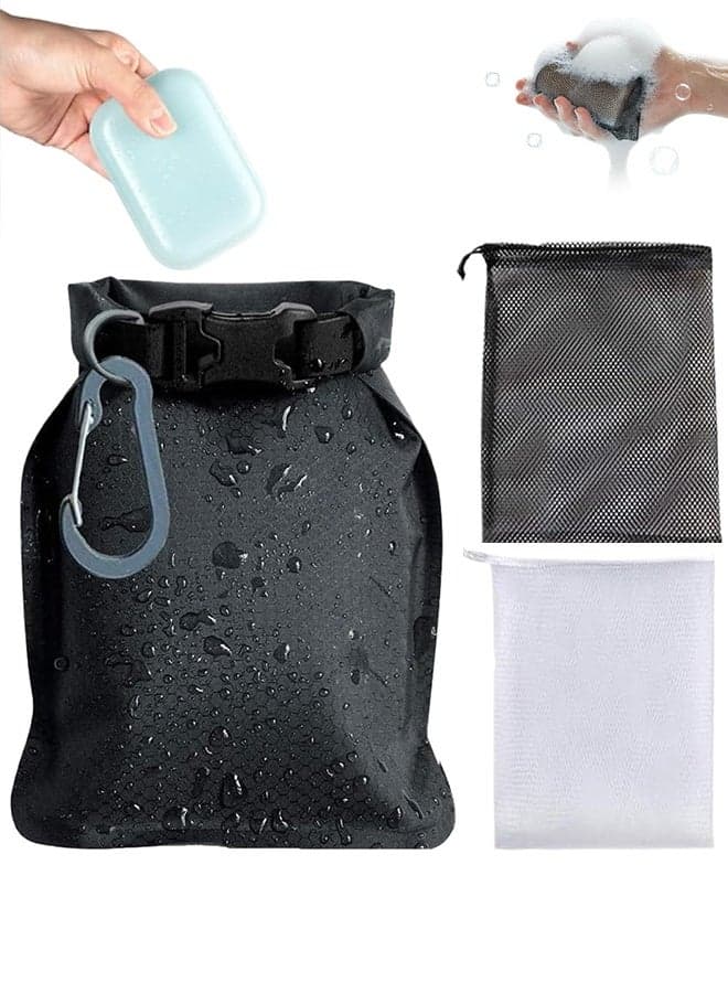 Soap Bar Case, Waterproof u0026 Leakproof, Quick Dry Pouch for Standard Soap, Shampoo u0026 Conditioner Bars