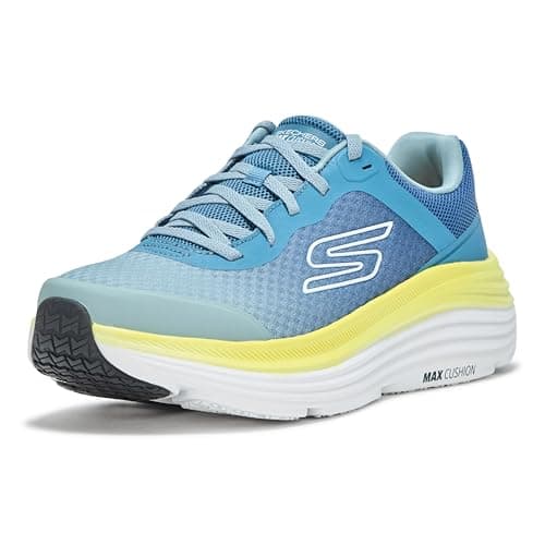 Skechers Men's Max Cushioning Endeavour Sneaker, Navy/Lime, 7