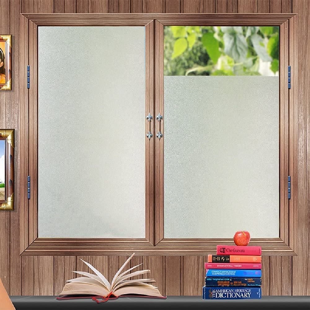 Windows Glass Film Glass Doors Self Static Cling Frosting Decorative Window Stickers Window Tinting for Home Bathroom 20 X 78 INCH