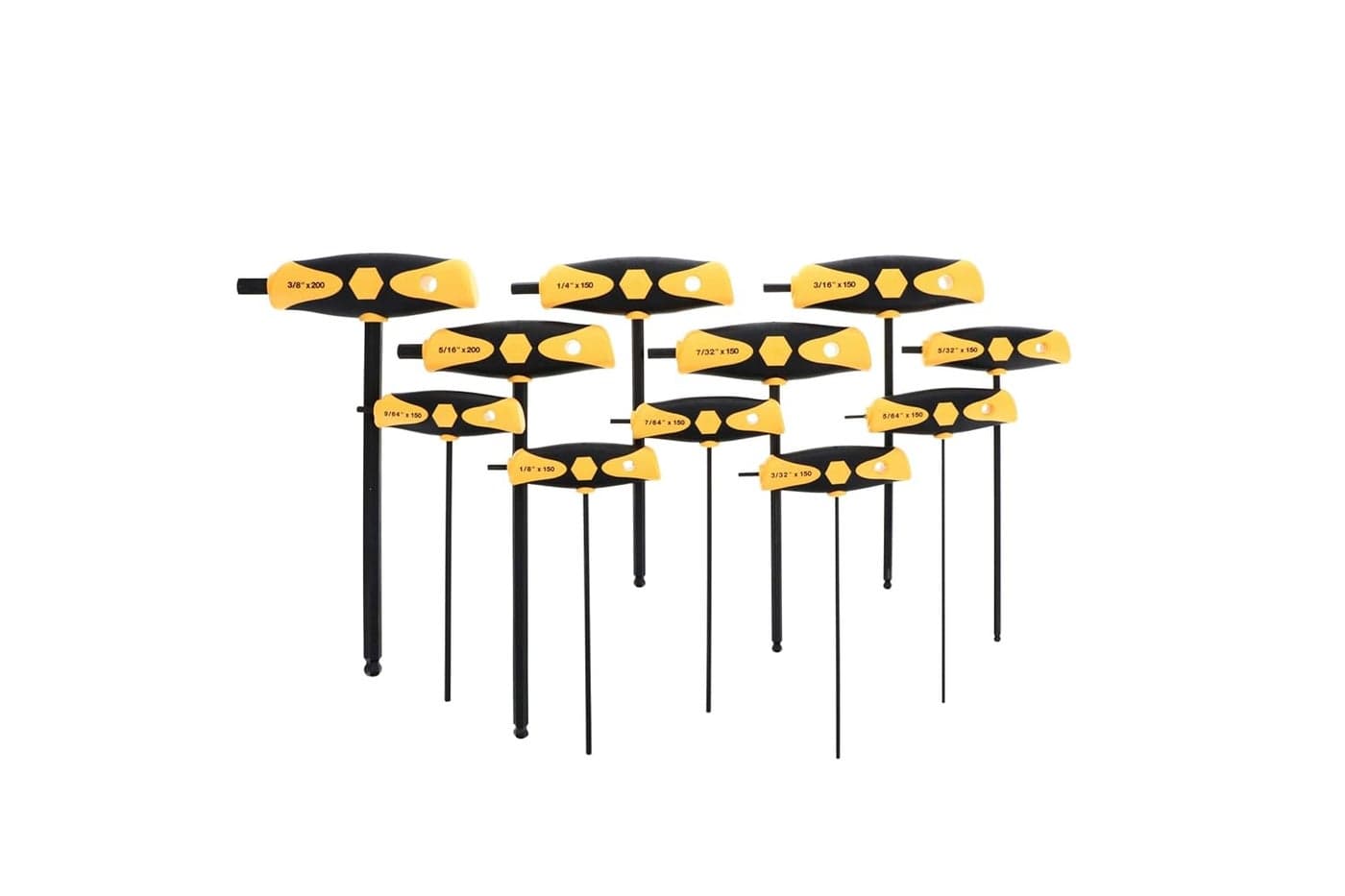 Wiha 33494 11Piece Soft Grip THandles Ball Hex Inch Dual Drive