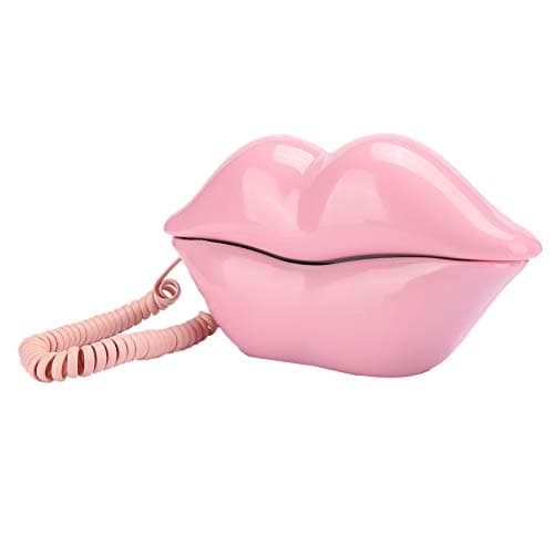 Landline Phone Lip Telephone Phones for Home Corded Cord Kids Lips Flip Vintage Antique Retro Bluetooth with Old Pay Telefono De Lab Fashio