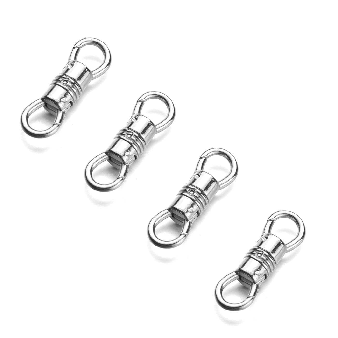 Zpsolution Double Opening Infinity Clasps for Jewelry Making Swivel Pendant Holder for Necklace 4PCS Silver