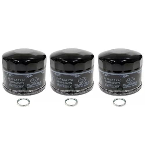 Subaru Set of 3 Oil Filters and Crush Gaskets for 2015-2024 WRX BRZ - 15208AA170 & 803916010 - Genuine OEM