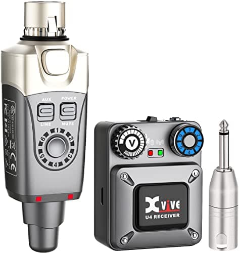 Xvive U4 Wireless in-Ear Monitor System Set with Transmitter and Receiver (One Receiver and One Transmitter)