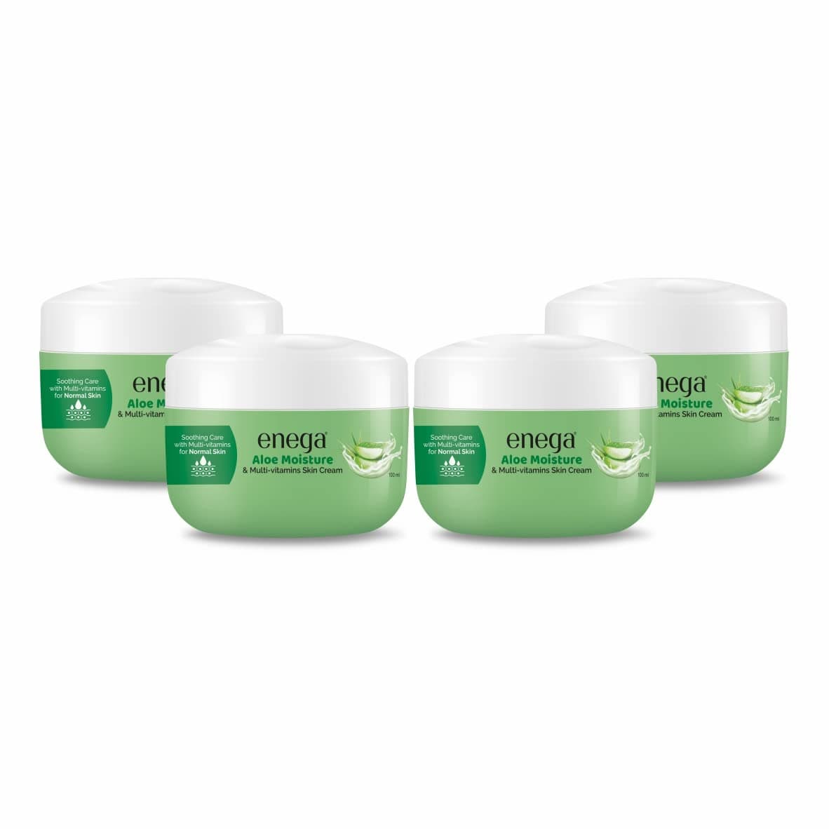 Enega Aloe Moisture MultiVitamins Skin Cream For All Skin Type For Men Women 100ML Pack of 3300ML