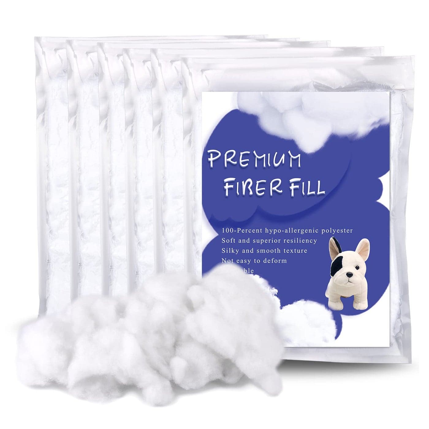BUTUZE 32oz Premium Polyester Fiber Fill High Resilience Fiberfill Stuffing for Craft Crochet Animals Part Pillow Comforter DIY Recyclable
