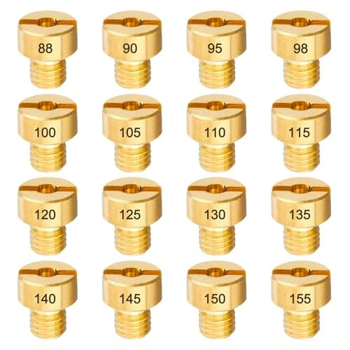 CQSPMOTO 16pcs Carburetor Jet Kit Main Jets for Mikuni VM22 VM24 VM26 VM30 125cc 150cc 200cc 250cc Mini Bike Dirt Bike Pit Bike ATV Go Kart 88 90 95 98 100 105 110 115 120 125 130 135 140 145 150 155