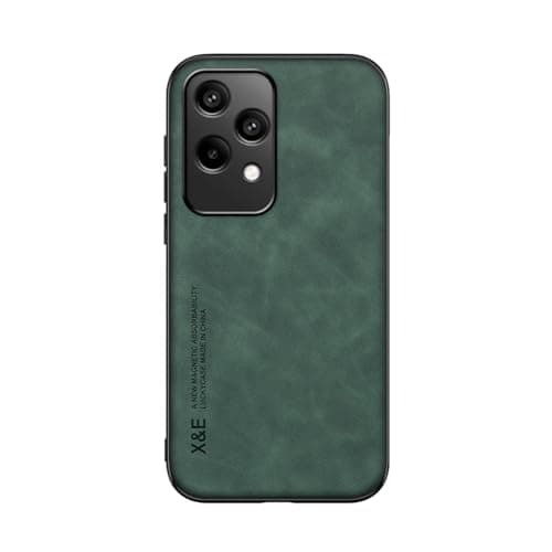 Kepuch Silklike Case Compatible for Honor 200 Lite Magnetic Holder Builtin Metal Plate Cover Bumper Green