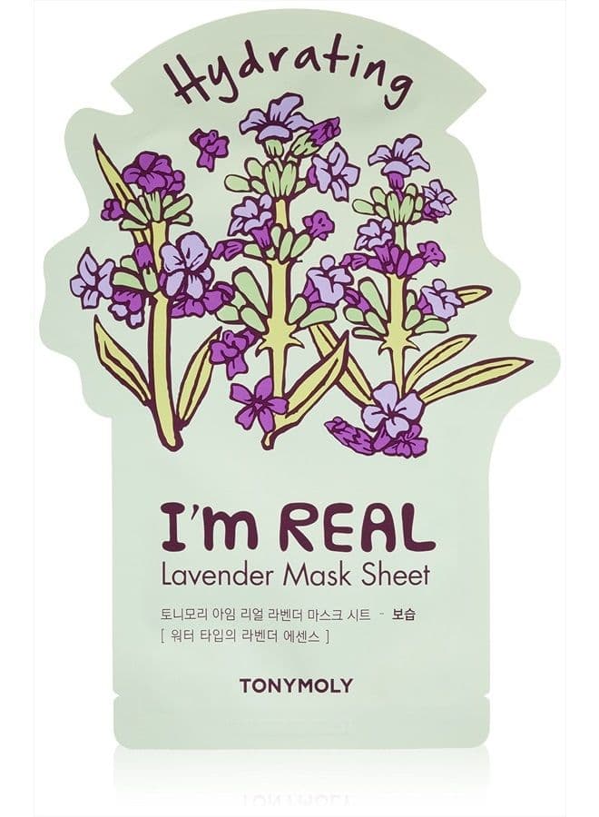 I'm Real Lavender Hydrating Mask Sheet, Pack of 1