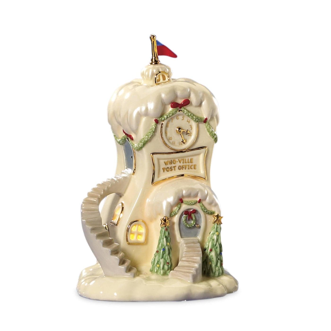 Lenox 750113 WhoVille Post Office Figurine Christmas Holiday Decor