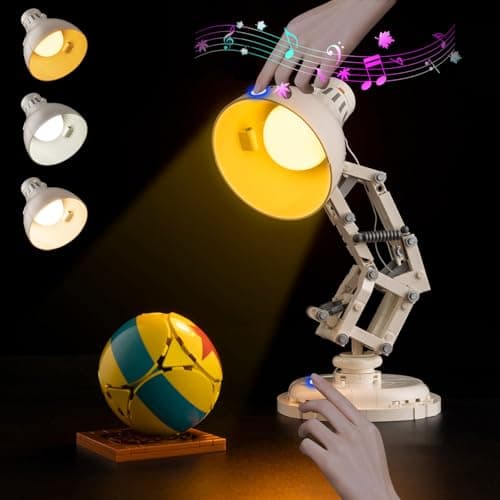 Kyglaring LED Light Kit Compatible with Lego Pixar Luxo Jr Lamp 21357 Building Set Upgraded Movie Sound Touch Control MultiMode Dimming Lights Only Model Not Included