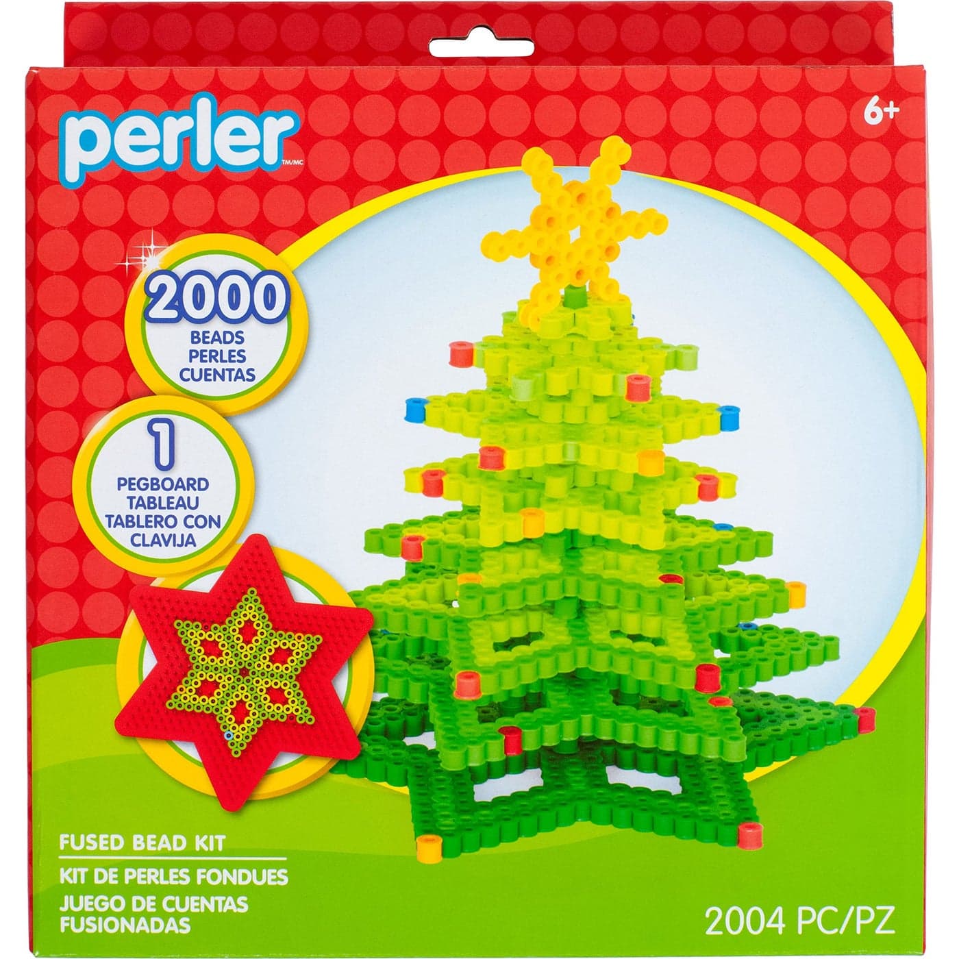 Perler 3D Christmas Tree Fuse Bead Craft Kit 875 x 8 x 2 Multicolor 2004 Piece