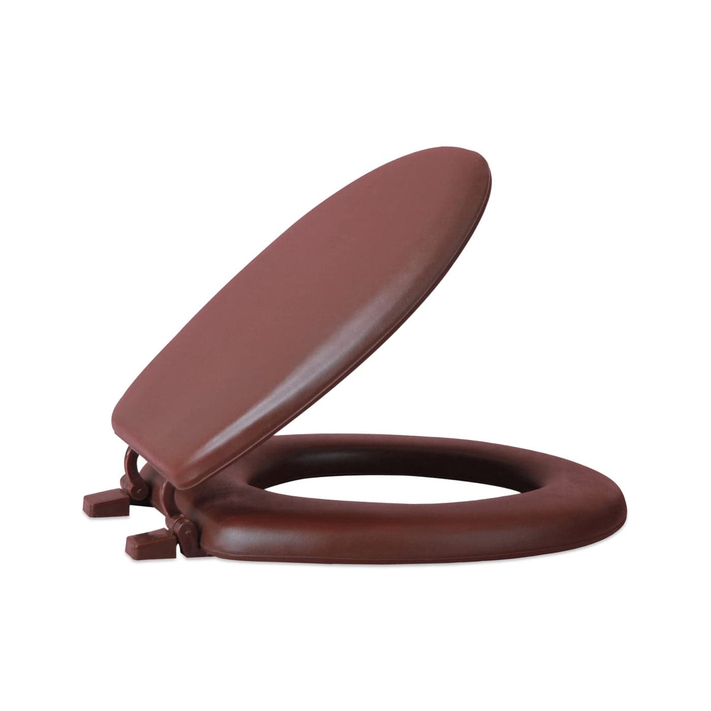Soft Standard Vinyl Toilet Seat Chocolate 17 Inch Soft Vinyl Cover with Comfort Foam Cushioning Fits All Standard Size Fixtures Easy to Install Fantasia by Achim Home Decor