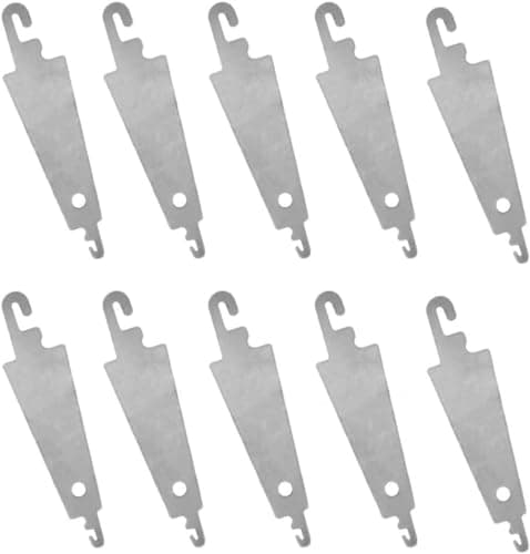 10Pcs Silver Stainless Steel Needle Threader Embroidery Cross Stitch Needle Threading Tools DIY Sewing Accessories for Large Eye Needles Hand Craft Knitting Quilting Sewing Tools