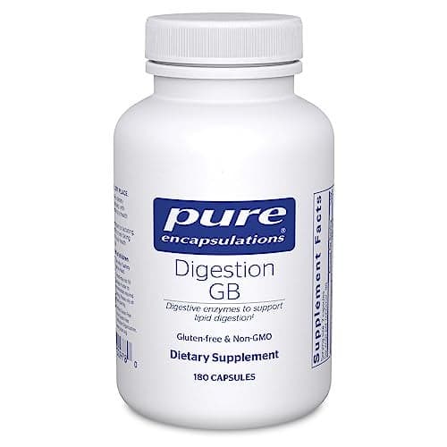 Pure Encapsulations Digestion GB Digestive Enzyme Supplement for Gallbladder Support Gut Health with Bile Salts Digestive Enzymes Blend Gluten Free NonGMO 180 Capsules