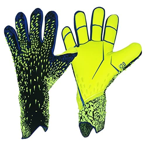Scott Edward Football Goalkeeper Gloves for Boys Kids Children Adult Soccer Goalkeeper Kit Premium Goalkeeper Gloves Super Grip & Protection Size 6/7/8/9/10