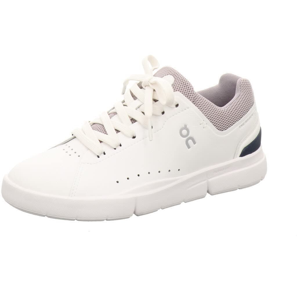 On Womens The Roger Advantage Textile Synthetic White Lilac Trainers 65 US
