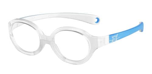 Safilo Unisex Kids SA0001.0176 Crystal Blue White Oval 36 mm prescription Frames