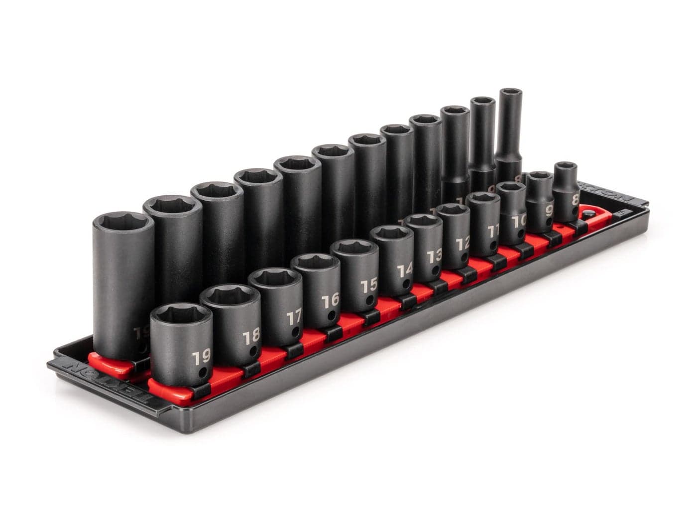 TEKTON 38 Inch Drive 6Point Impact Socket Set with Rails 24Piece 819 mm SID91209