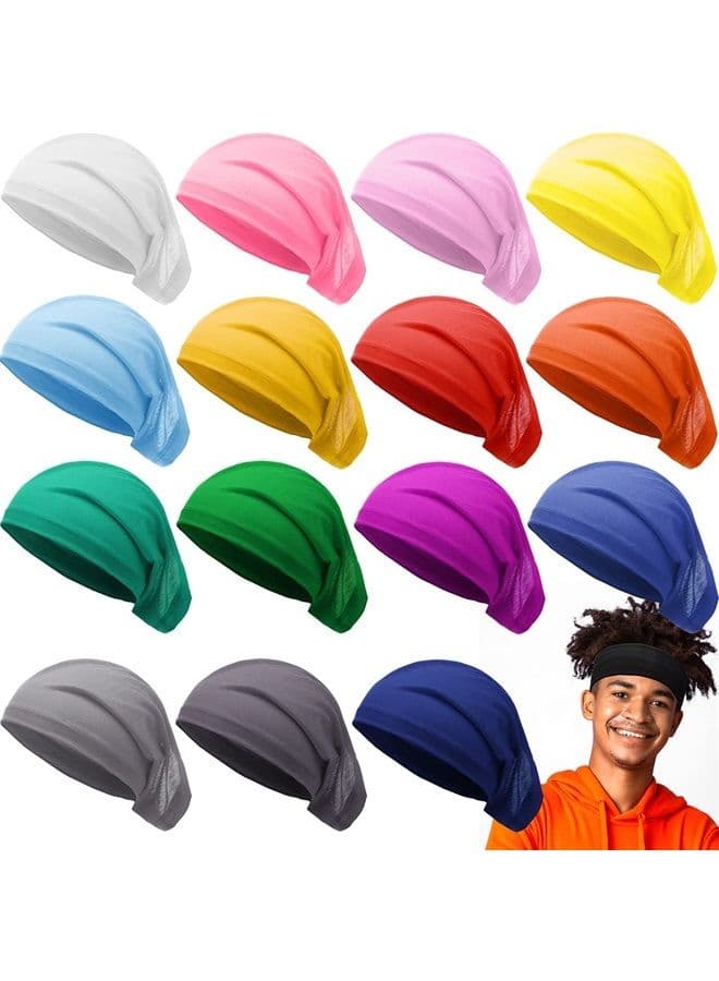 16 Pieces Unisex Dreadlock Cap Spandex Loc Cap Elastic Dread Durag Tube Dread Cap Long Dreadlock Hair Cover for Men Women