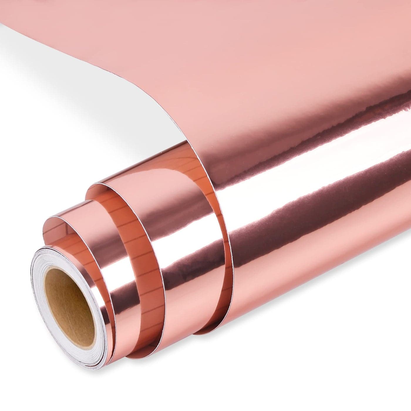 Prime Vinyl Rose Gold Permanent Vinyl Chrome Rose Gold Vinyl for Cricut 12 x 10 FTMetallic Adhesive Vinyl for Silhouette Cameo Decor Sticker Cutting Machine Home Decal