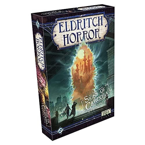 Asmodee Eldritch Horror Signs of Carcosa Board Game EXPANSION - Embrace Madness and Battle the Unspeakable, Mystery Game for Adults, Ages 14+, 1-8 Players, 2-4 Hour Playtime