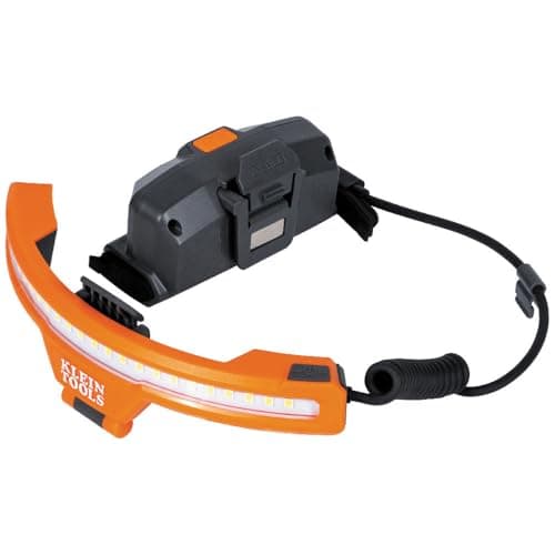 Klein Tools KHH56308 Rechargeable LED WideBeam Headlamp for Klein Tools Hard Hats 770 Lumens for Work Battery and Mount Included