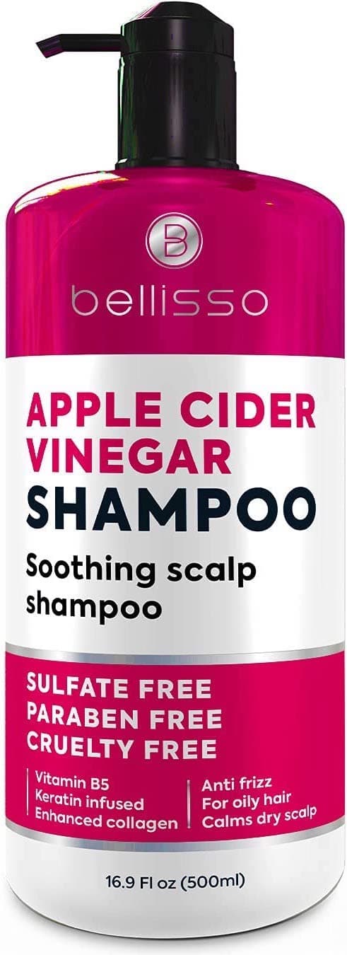 Apple Cider Vinegar Shampoo Sulfate Paraben and Silicon Free Anti Dandruff Product for Women and Men Deeply Moisturizing Formula Dry Scalp Treatment for Oily Hair Professional Grade Products