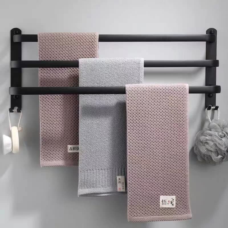 Senhill 3 Tier Towel Bar Wall Mounted Bath Towel Rack Towel Storage Shelf for Bathroom 24 inch 60 cm Towel Holder Towel Rail Towel Hanger