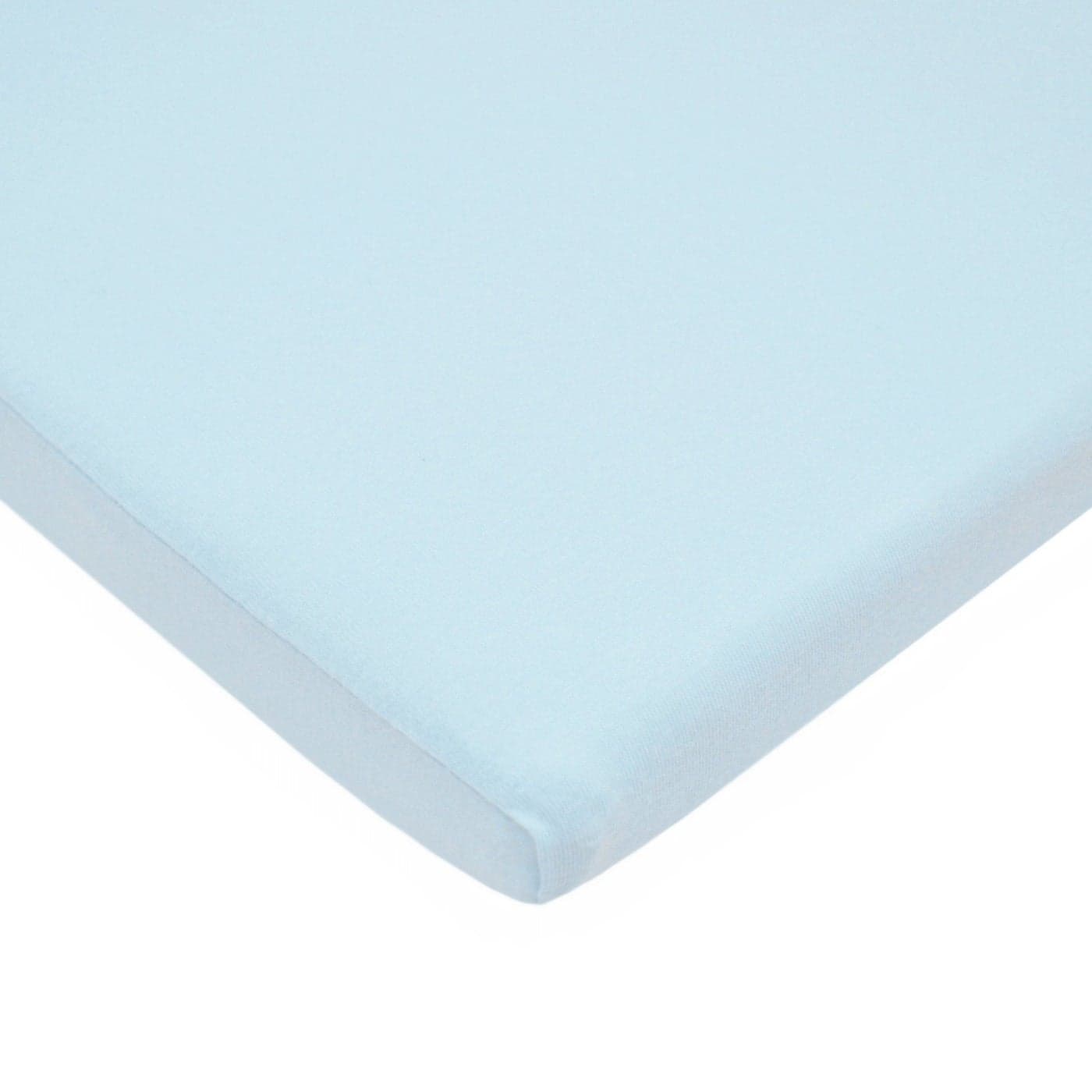 TL Care 100 Natural Breathable Cotton Jersey Knit Fitted Bassinet Sheet Blue 15 x 33 Soft Breathable for Boys and Girls