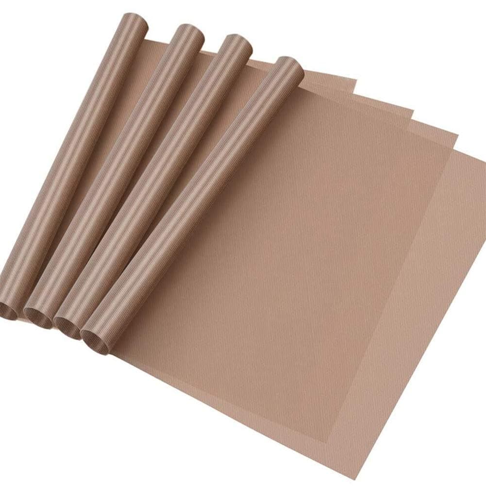 Selizo 4 Pack Teflon Sheet for Heat Press NonStick Craft Mat Teflon Heat Transfer Press Sheet for T Shirt Press Machine 12 x 16