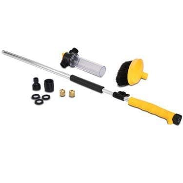 PYU ENJOY SHOPPING Water Zoom Jet Power Pressure Washer Lance Garden Hose Attachment with Soap Dispenser and Brush Ideal for Washing Cars Cleaning Decking
