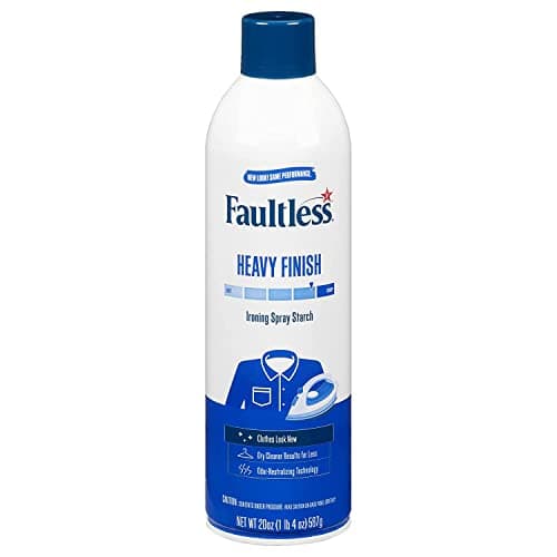 Faultless Heavy Ironing Spray Starch 567g, Gives Stiff and Crisp Finish, Wrinkle-Free, Dry Cleaner Results at Home, Odor-Neutralizing, Easy Iron Aid, Imported from USA