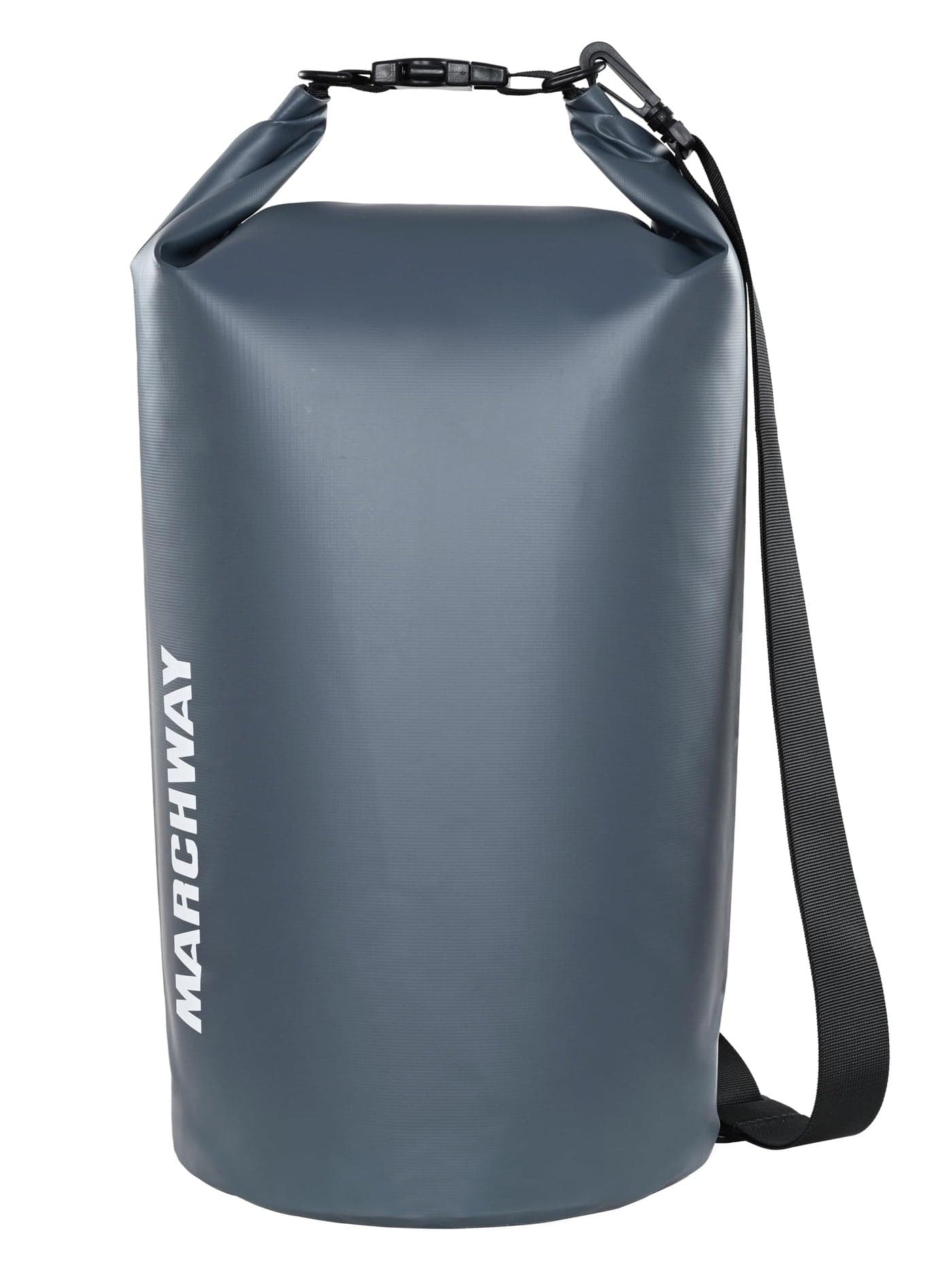 MARCHWAY Floating Waterproof Dry Bag Backpack 5L/10L/20L/30L/40L, Roll Top Sack Keeps Gear Dry for Kayaking, Rafting, Boating, Swimming, Camping, Hiking, Beach, Fishing (Grey, 10L)