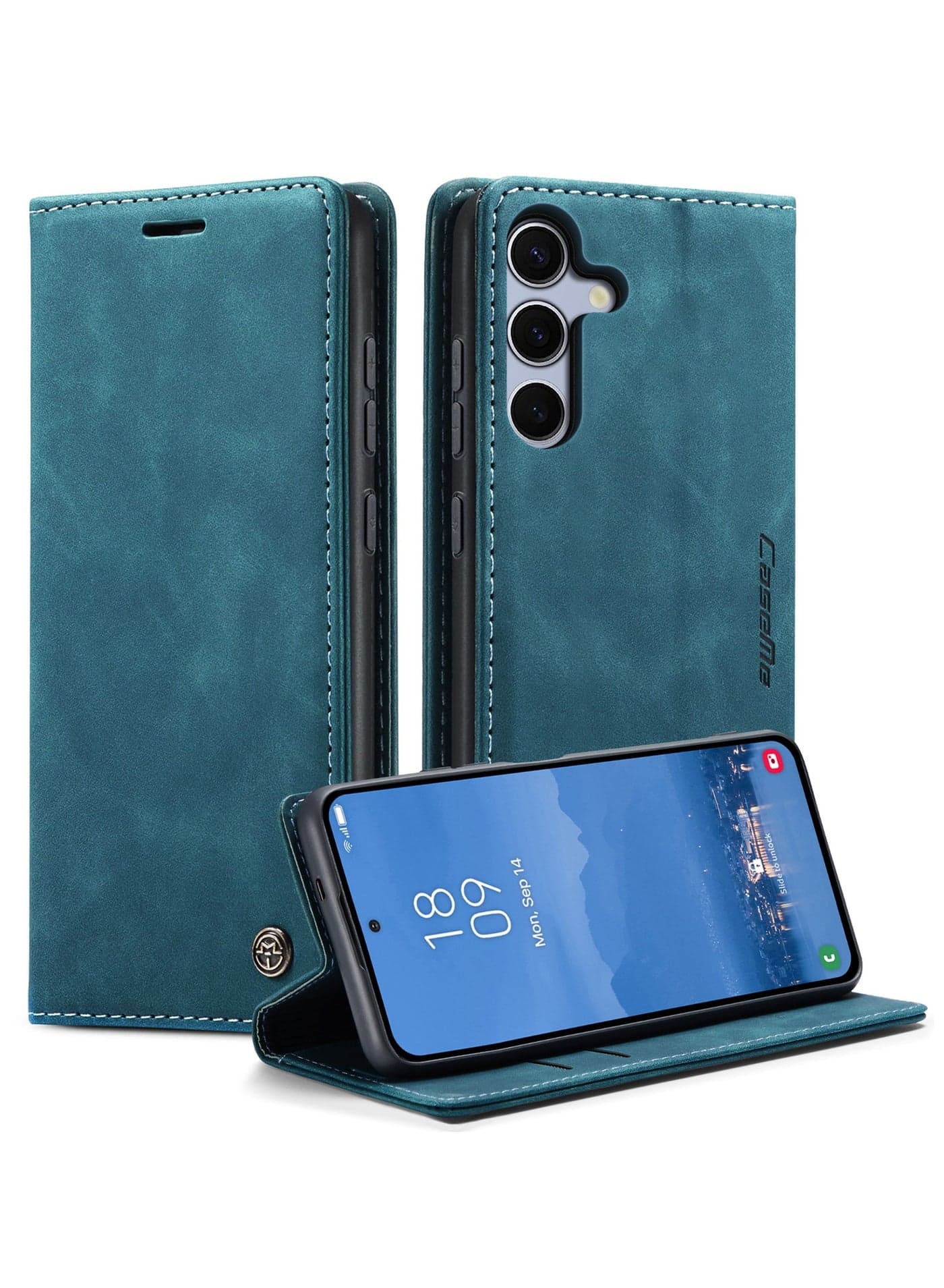 For Samsung Galaxy S25 FE Cover, Soft PU Leather Flip Cover, Full Body Protective Mobile Phone Wallet Case