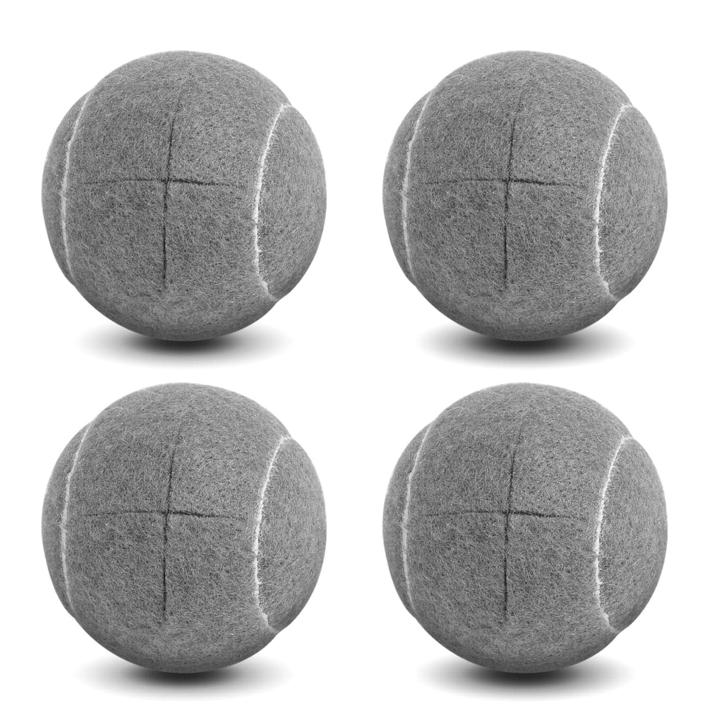 ANCKNE Walker Tennis Balls Precut Tennis Balls for Walkers 4PCS Walkers Legs Universal Precut Glide Balls Heavy Duty Long Lasting Felt Pad Glide CoveringsGray
