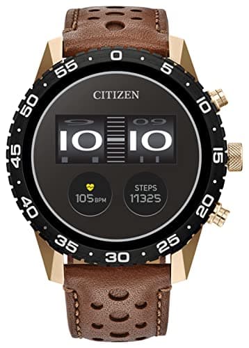 Citizen CZ Smart PQ2 44MM Sport Smartwatch with YouQ App with IBM Watson AI and NASA Research Wear OS by Google HR GPS Fitness Tracker Amazon Alexa iPhone Android Compatible IPX6 Rating