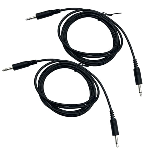 Seadream 2Pack 3.5mm Mono Cable - 3.5mm 1/8" TS Monaural Mini Mono Audio Plug Jack Connector Male to Male Cable,12V Trigger, IR Infrared Sensor Receiver Extension Extender, (5FT 2Pack)
