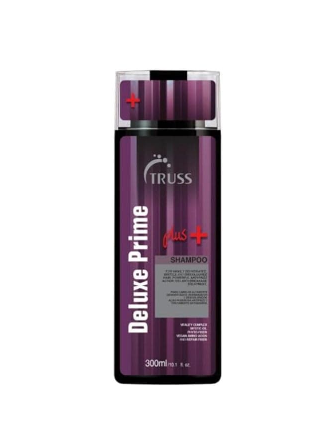 TRUSS Deluxe Prime Plus Shampoo for Dry Damaged Hair Moisturizing Hair Shampoo for Women Men FrizzControl Breakage Defense Improve Natural Shine No Added Salts 101 Fl Oz